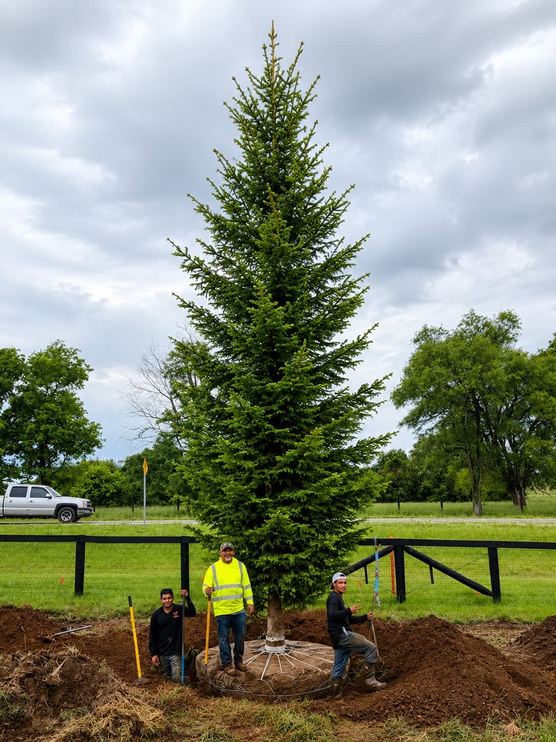 An owner-operated crew completing field work together